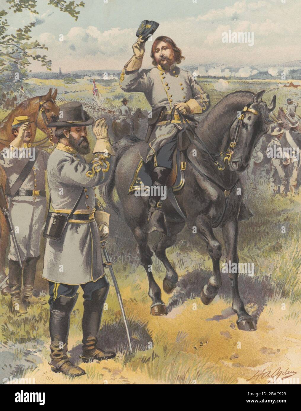 US Civil War. Battle of Gettysburg, Pickett's Charge, July 3, 1863