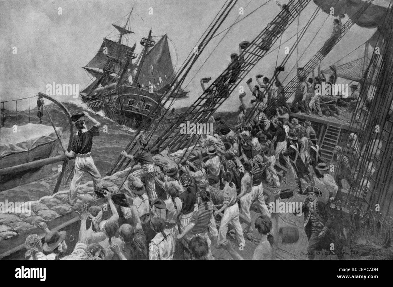 QuasiWar with France, 17991800. America sailors celebrate the victory