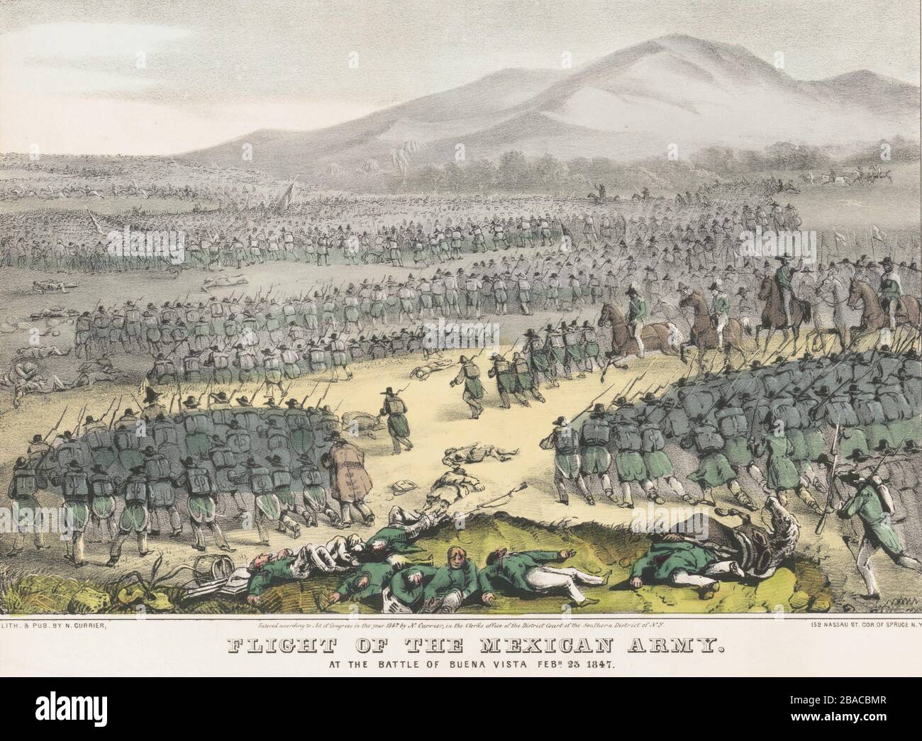Mexican American War. Battle of Buena Vista, Feb. 22-23, 1847. The ...