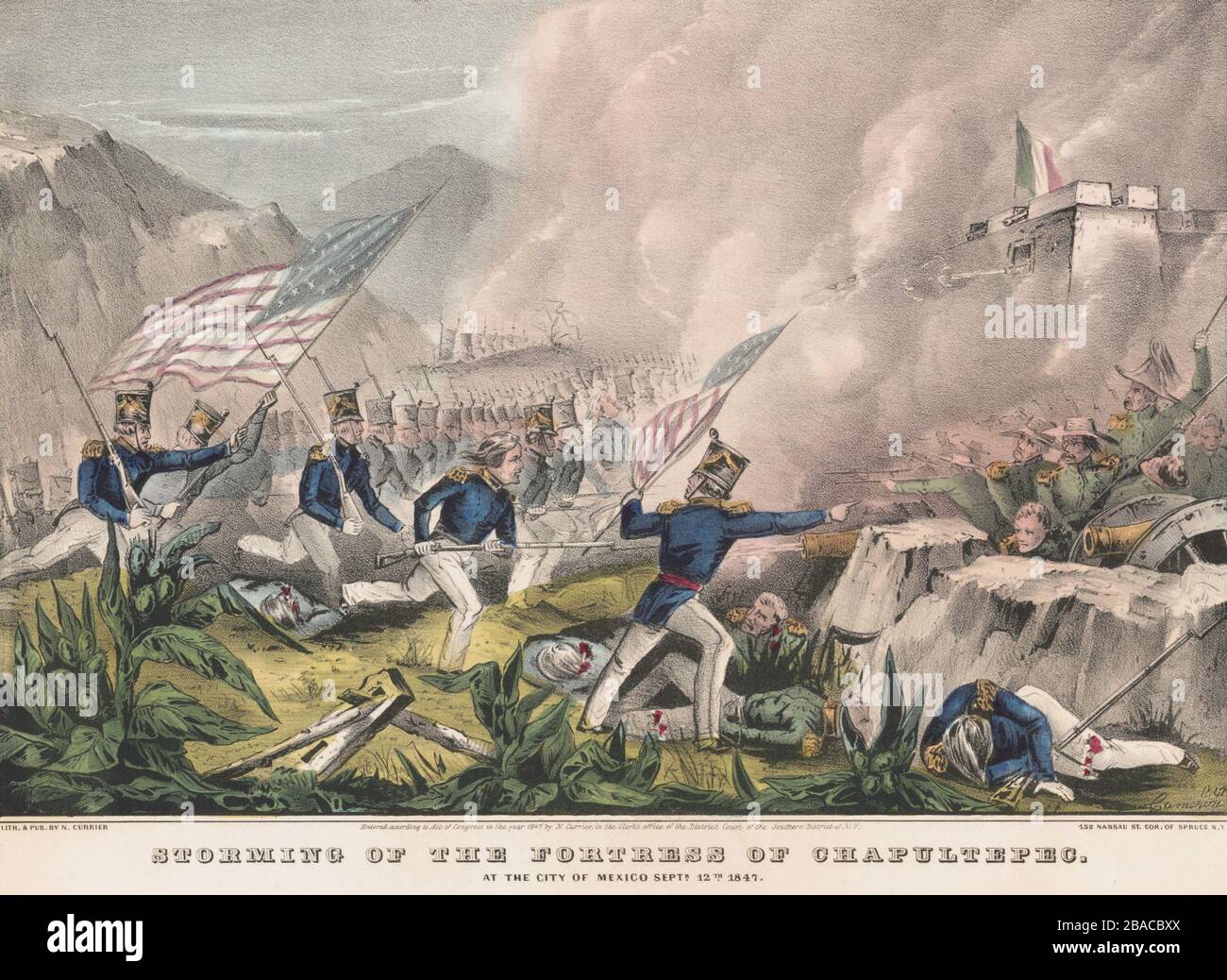 Mexican American War. Battle of Chapultepec, Sept. 1213, 1847. The US