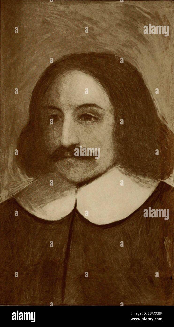 William Bradford frequently served a governor of the Plymouth Colony in rotation with other prominent citizens. His 30-year journal, published as 'Of Plymouth Plantation' narrates the early years of the Plymouth Colony and its colonists from 1621 to 1646  (BSLOC 2020 1 168) Stock Photo