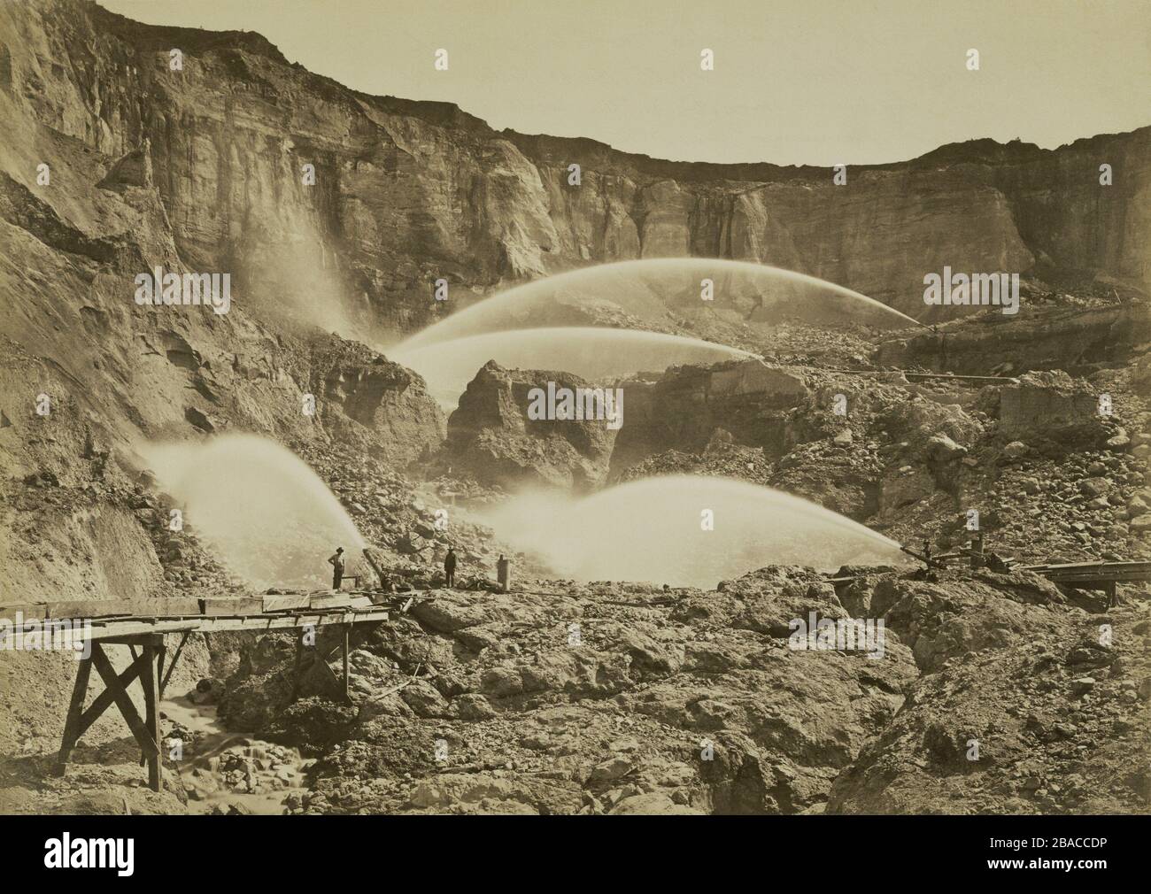 Malakoff Diggings, in Nevada County, was the largest hydraulic mining