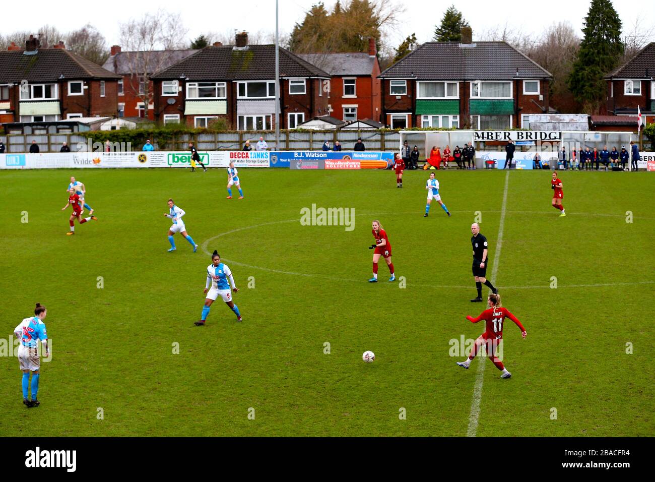 General view of match action Stock Photo