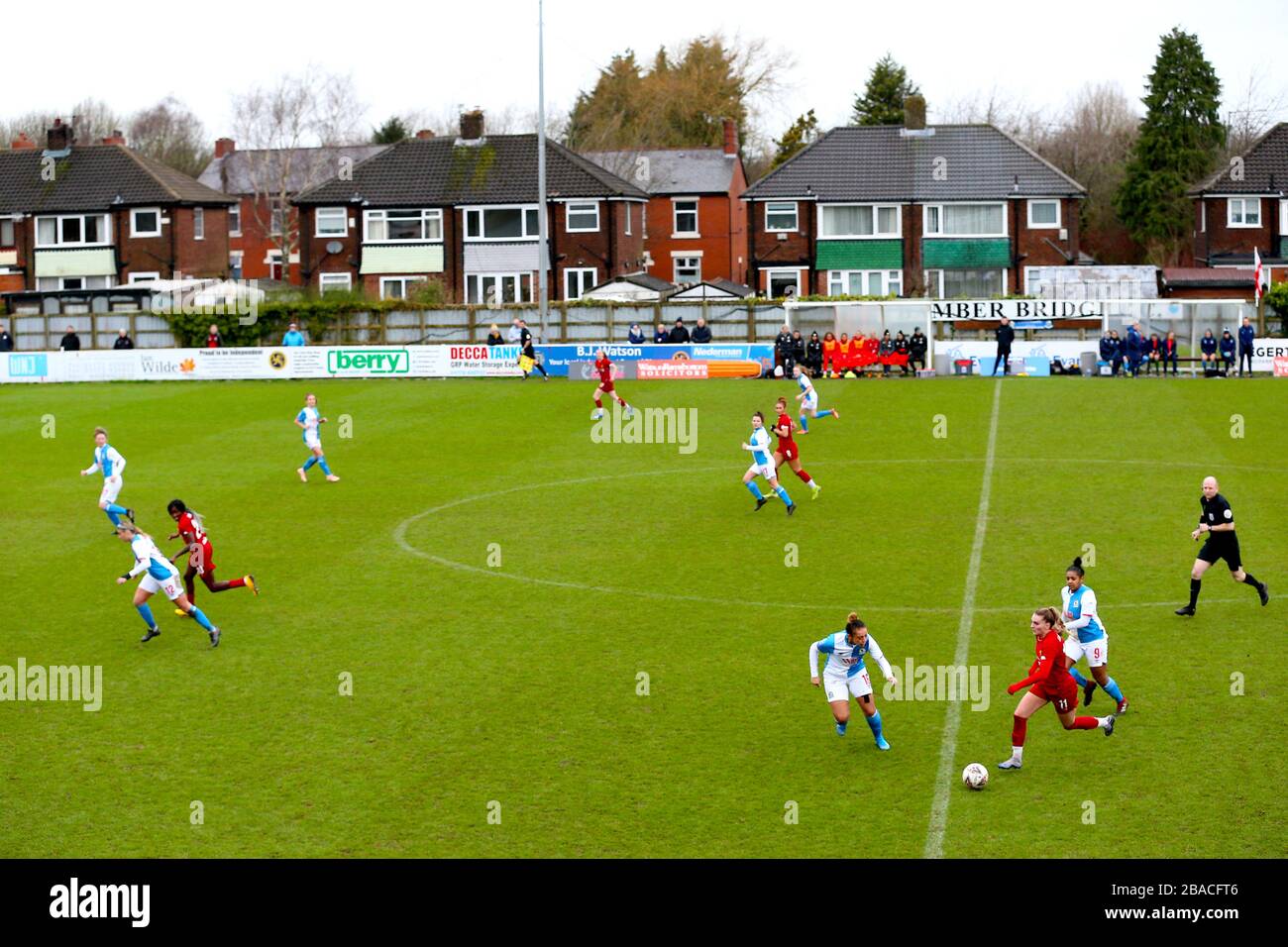 General view of match action Stock Photo