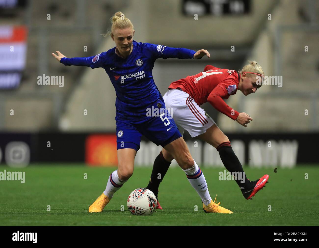 Manchester United's Jackie Groenen and Chelsea's Sophie Ingle Stock Photo