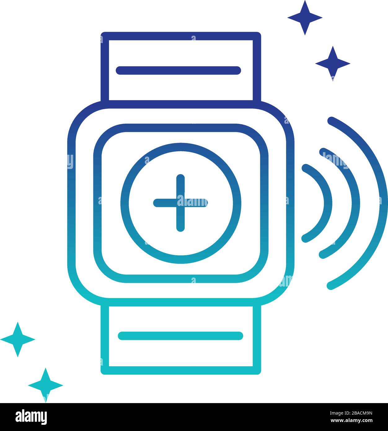 online health, wearable technology activity tracker medical vector ...