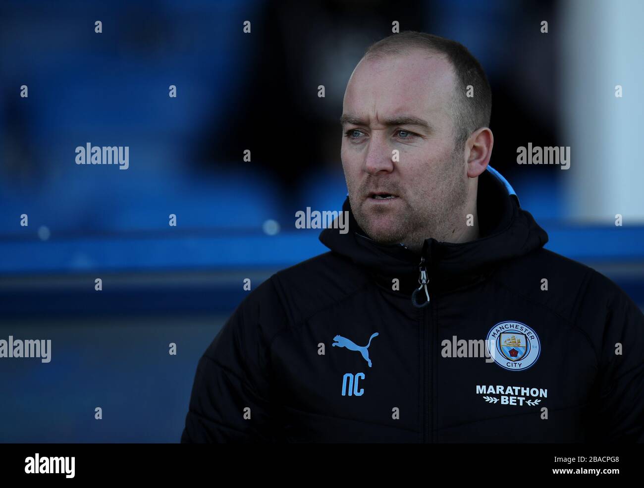 Manchester City's manager Nick Cushing Stock Photo