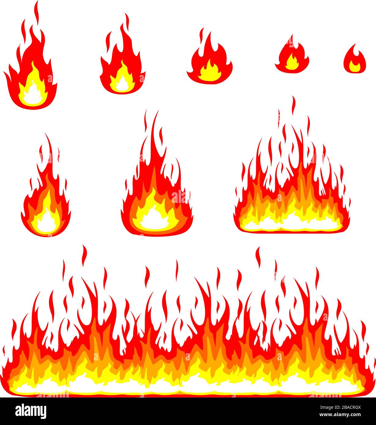 Fire Vector Isolated Stock Illustration - Download Image Now