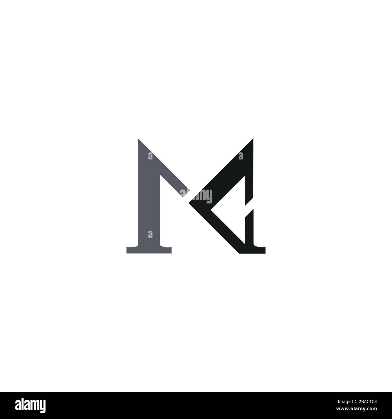 Initial Letter mc logo or cm logo vector design template Stock Vector ...