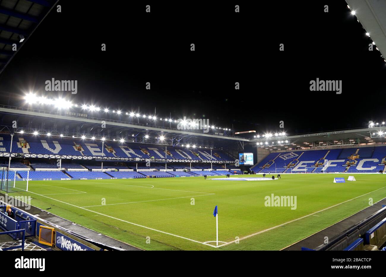 A general view of Goodison Park ahead of the match Stock Photo