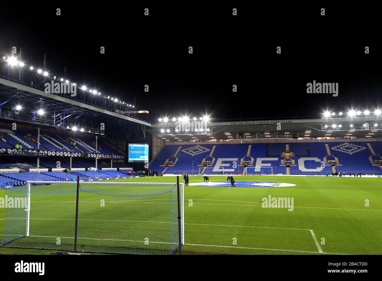 A general view of Goodison Park ahead of the match Stock Photo