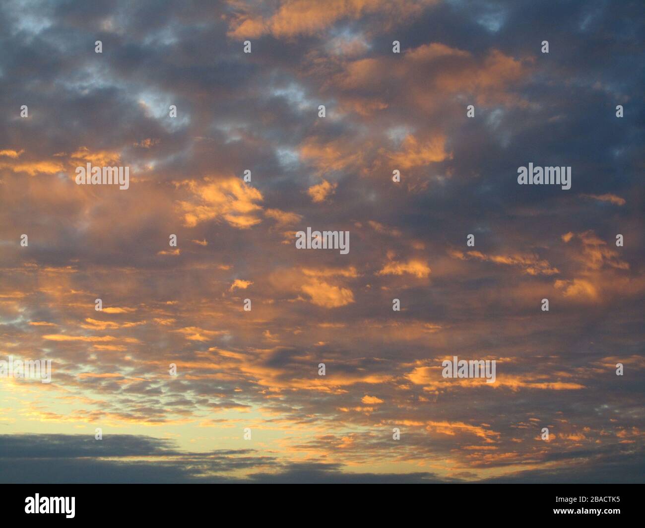 Beautiful scenery of the sunset sky with colorful clouds Stock Photo ...
