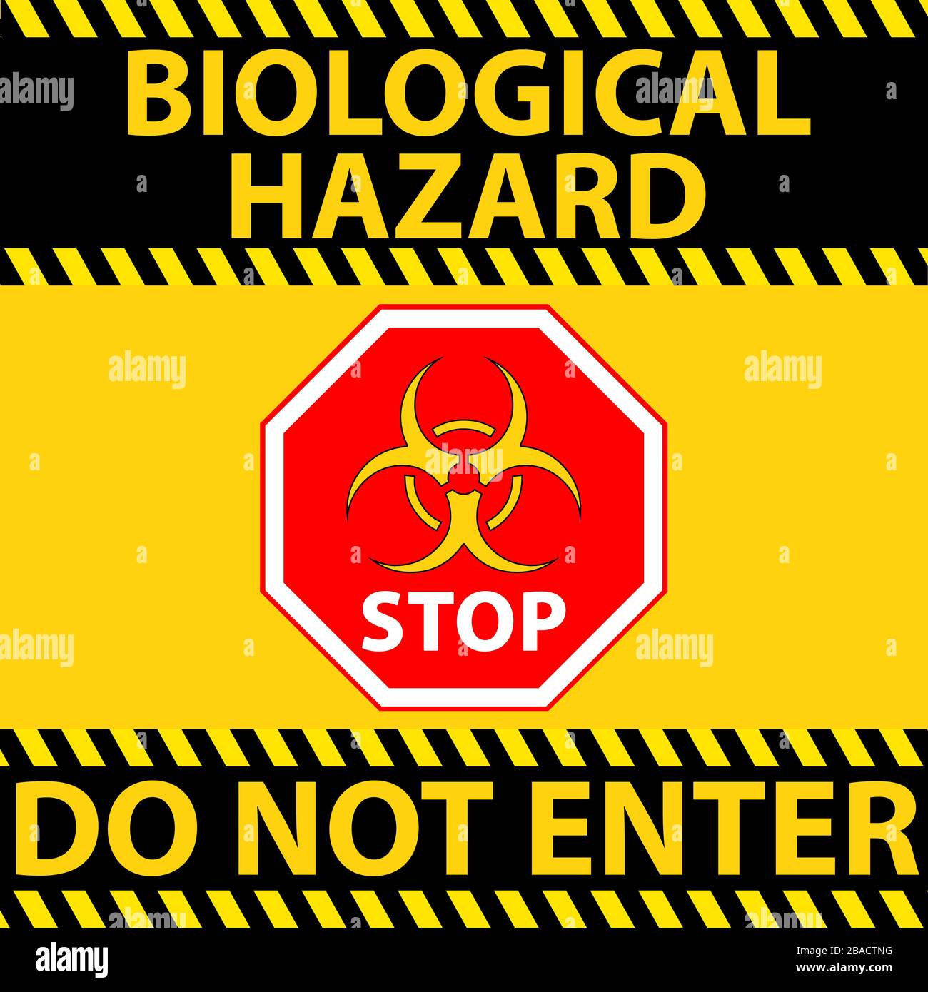 Red Biohazard Sign Printable