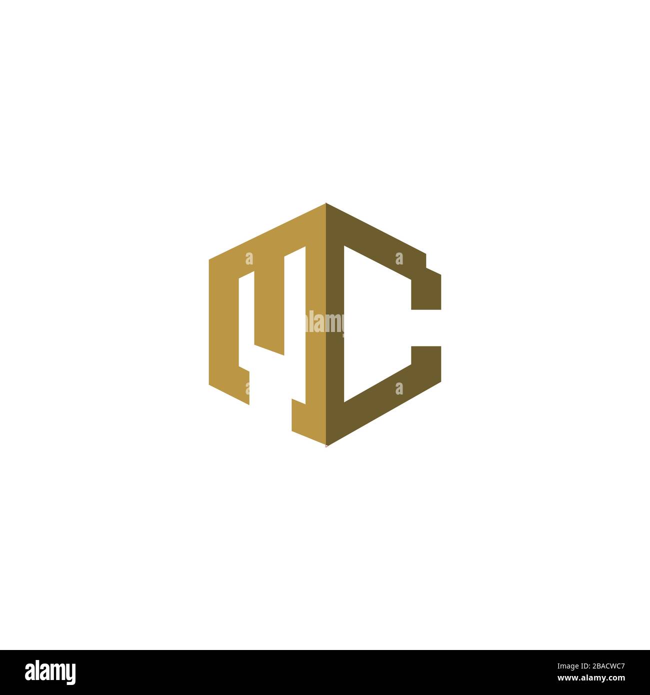 Initial Letter mc logo or cm logo vector design template Stock Vector ...
