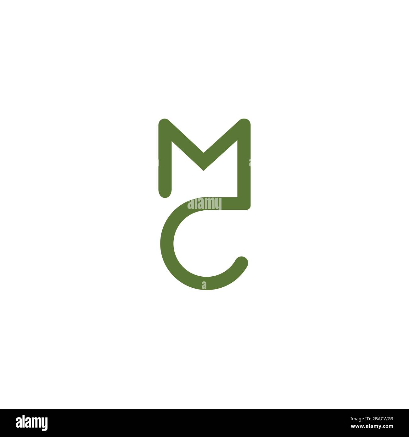 Initial Letter mc logo or cm logo vector design template Stock Vector ...