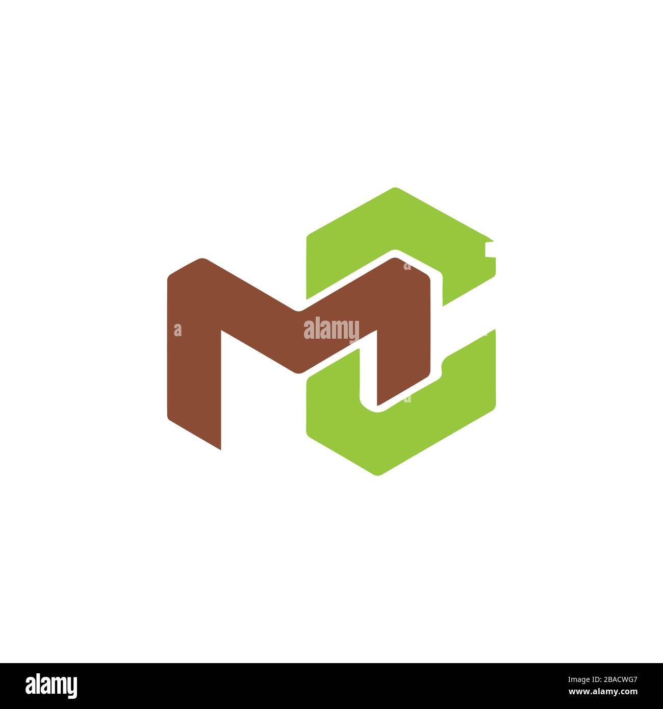 Initial Letter mc logo or cm logo vector design template Stock Vector ...