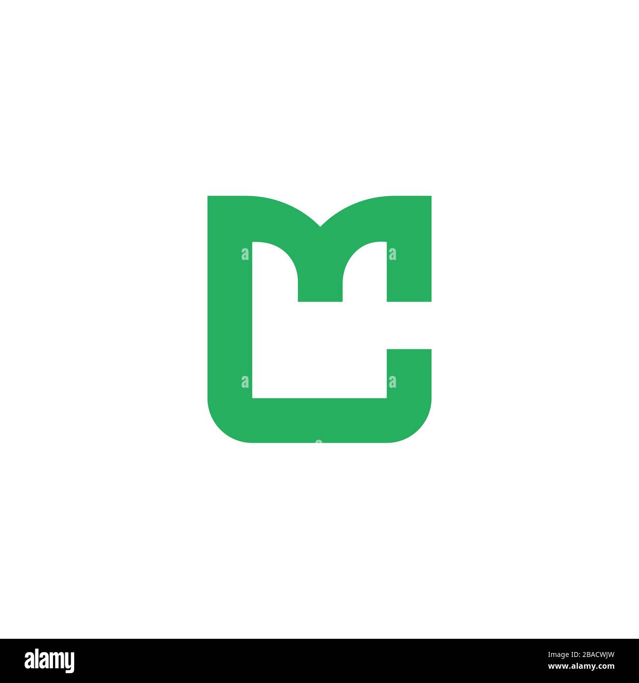 Initial Letter mc logo or cm logo vector design template Stock Vector
