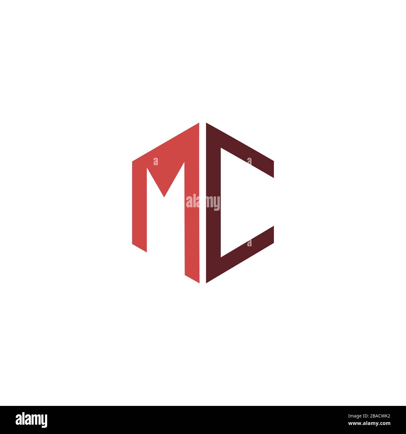 Initial Letter mc logo or cm logo vector design template Stock Vector ...