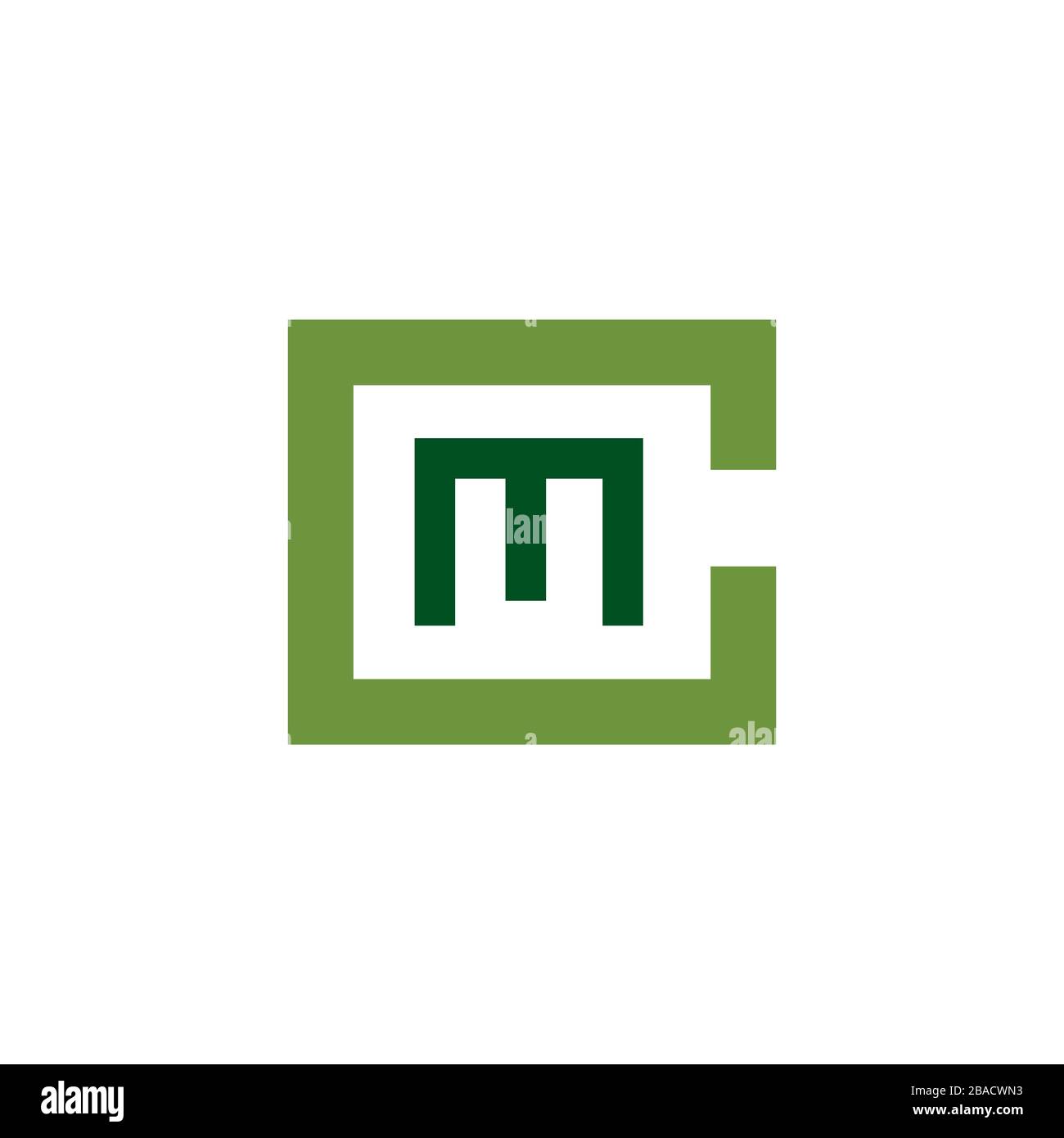 Initial Letter mc logo or cm logo vector design template Stock Vector ...