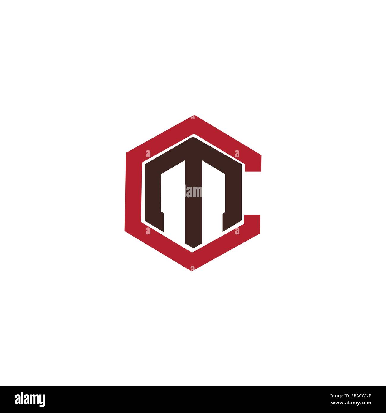 Initial Letter mc logo or cm logo vector design template Stock Vector