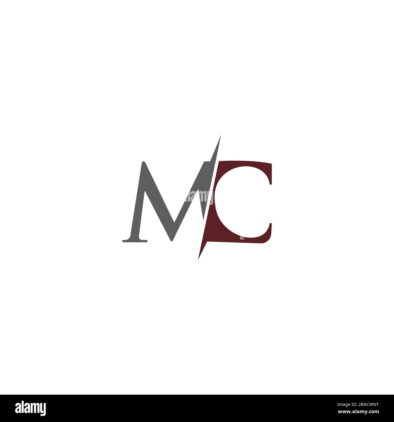Initial Letter mc logo or cm logo vector design template Stock Vector ...