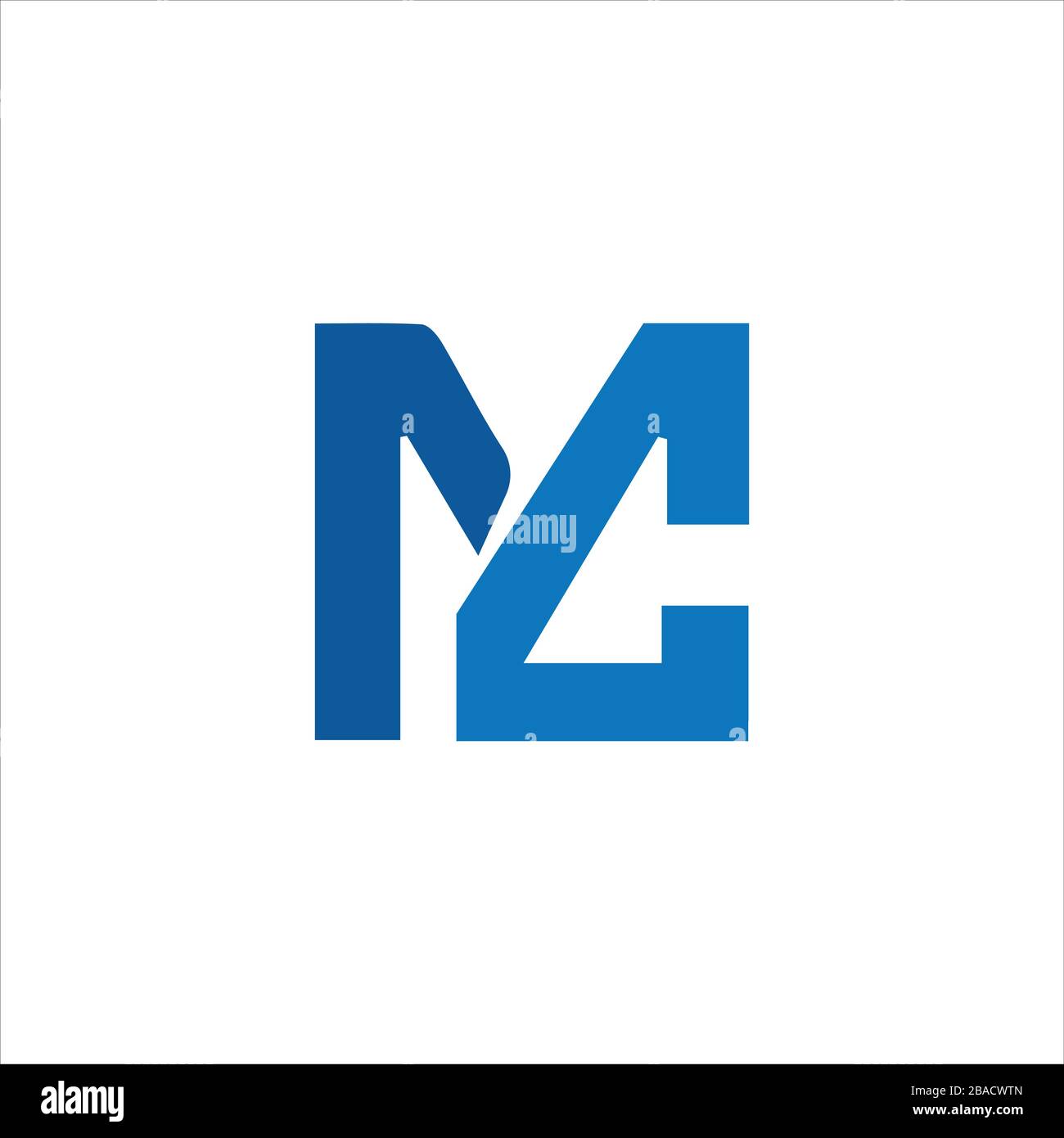 Initial Letter mc logo or cm logo vector design template Stock Vector