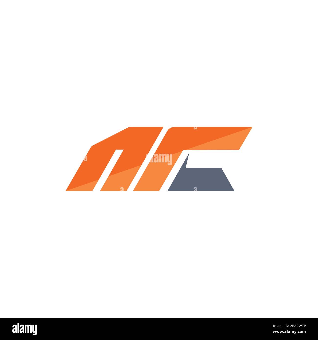 Initial Letter mc logo or cm logo vector design template Stock Vector