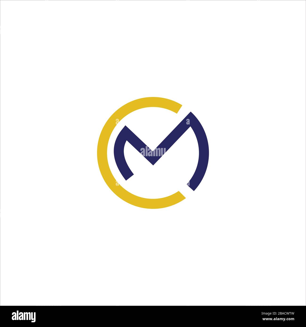 Initial Letter mc logo or cm logo vector design template Stock Vector ...