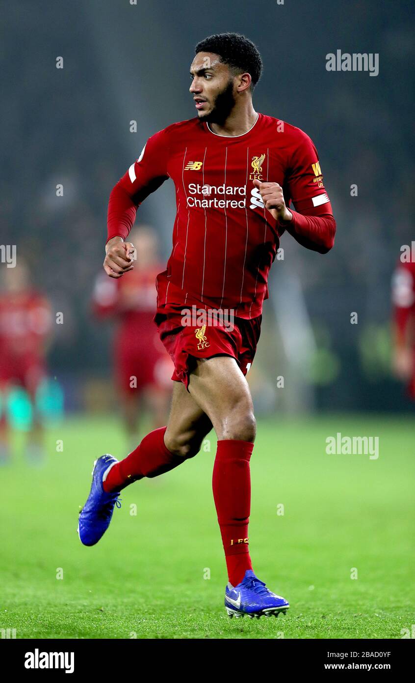 Liverpool's Joe Gomez Stock Photo Alamy