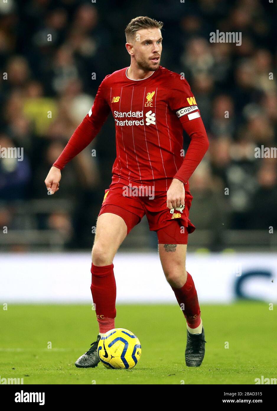 Liverpool's Jordan Henderson in action Stock Photo