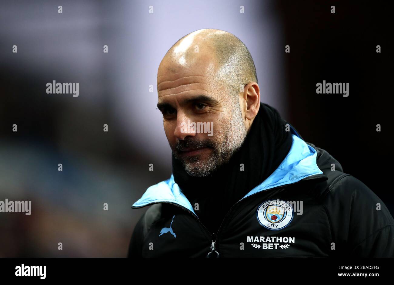 Manchester City manager Pep Guardiola Stock Photo