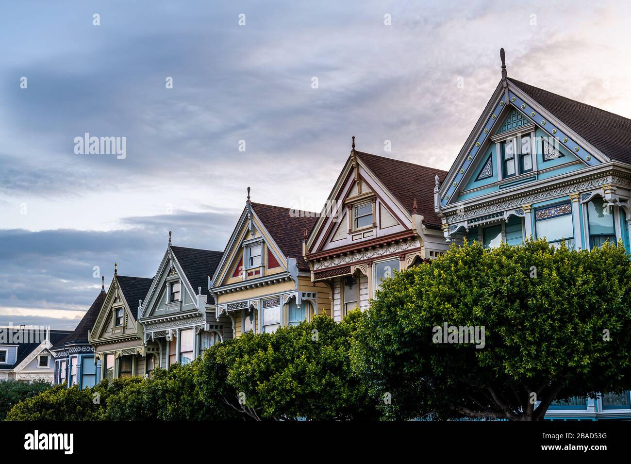 Sunrise over the Painted Ladies Stock Photo