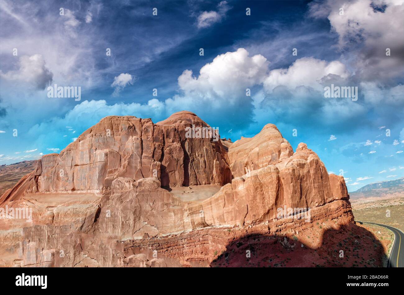 Aerial arches national park hi-res stock photography and images - Alamy