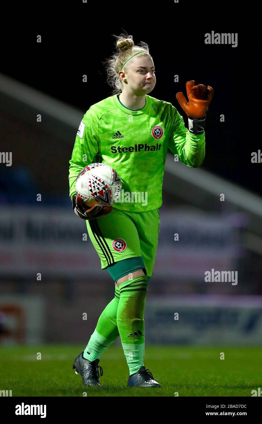 Sheffield United goalkeeper Becky Flaherty Stock Photo