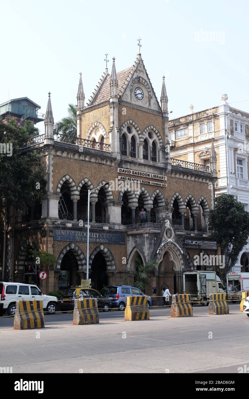 The David Sassoon Library in Kala Ghoda area, Mumbai, India Stock Photo