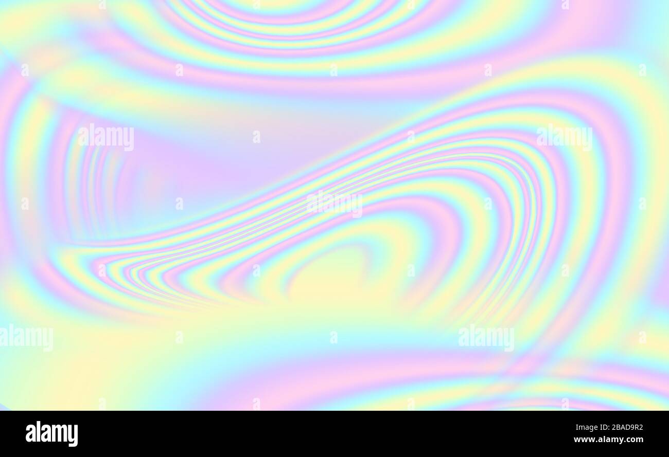 Abstract holographic background with colorful pastel waves Stock Vector ...