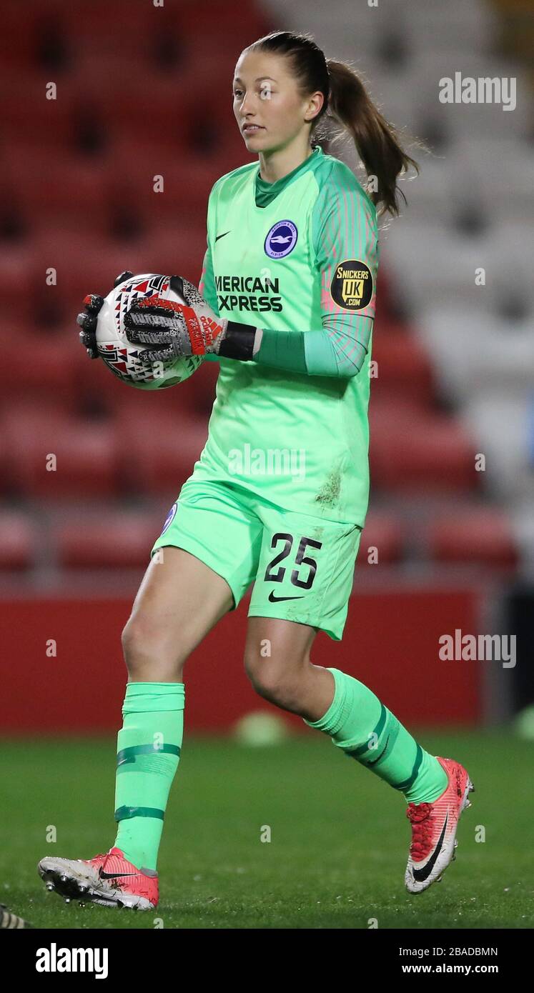 Brighton and Hove Albion's goalkeeper Cecilie Fiskerstrand Stock Photo