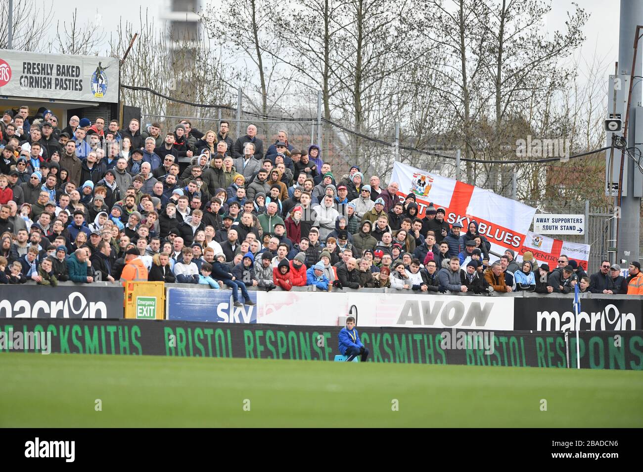Coventry City fans during the game Stock Photo - Alamy