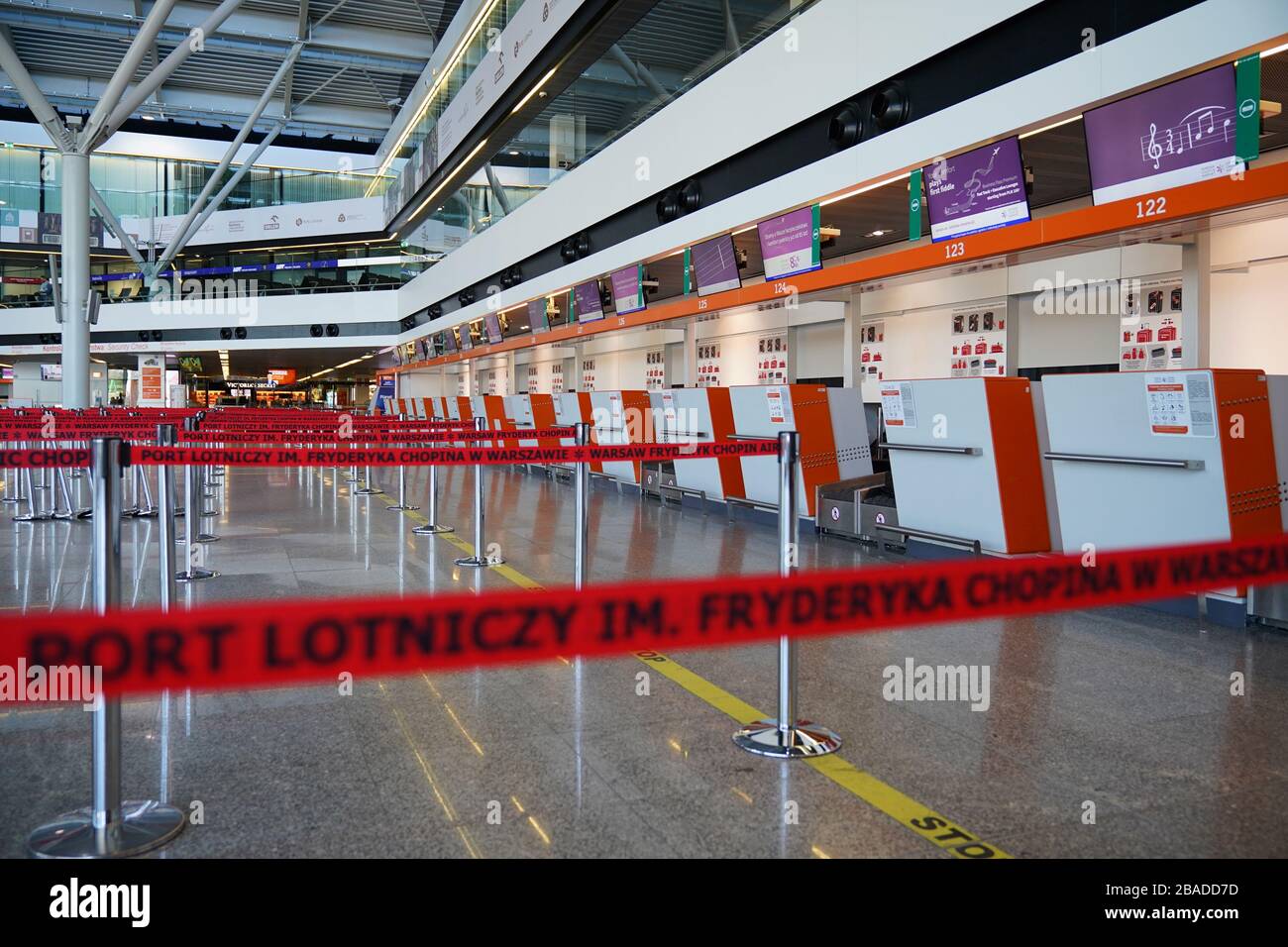 Warsaw 15 03 2020 Chopin Airport After Closing The Borders And Suspending International Flights Image 506577262 License Rights Managed Restrictions Model Release No Credit Line Mateusz Wlodarczyk Forum Stock Photo Alamy