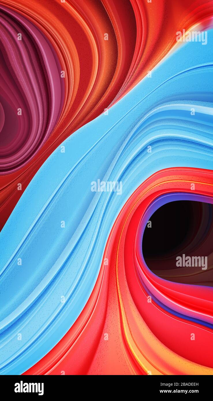A vector illustration of abstract liquified streaks for smartphone desktop, presentation background. Stock Vector