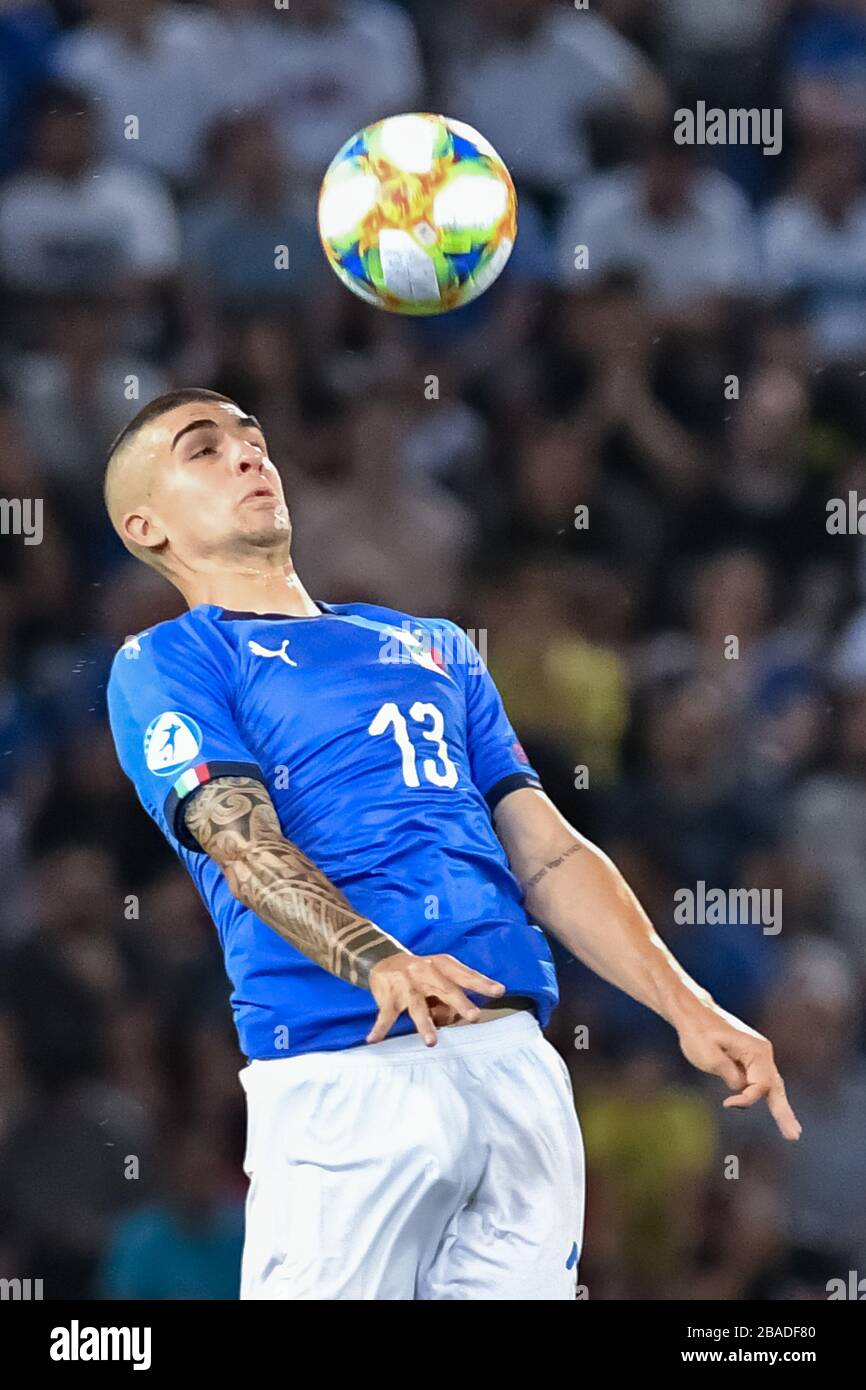 gianluca mancini during Italy Under 21 soccer national team, italy, Italy,  01 Jan 2020, Soccer Italian Football Team Stock Photo - Alamy