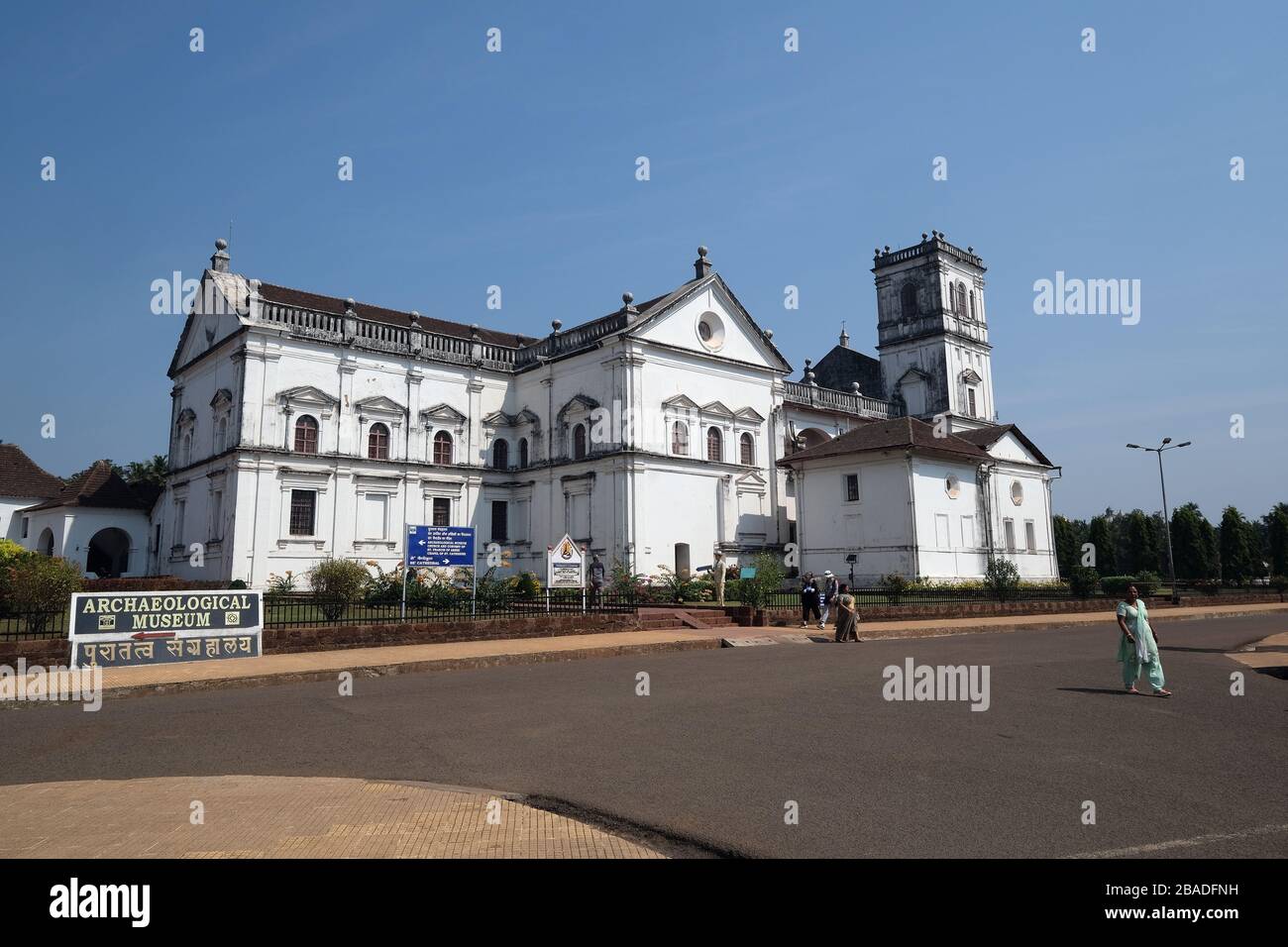Se Cathedral is a cathedral dedicated to Catherine of Alexandria, Old Goa, Goa, India Stock Photo