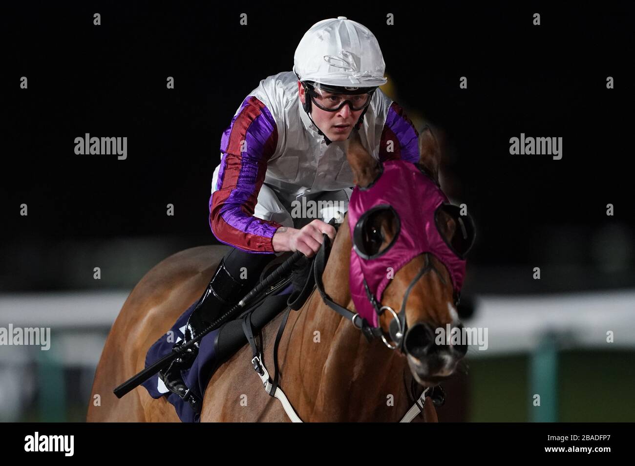 Astro Jakk ridden by Clifford Lee wins the race during the Betway Handicap (Class 4) at Southwell Racecourse Stock Photo