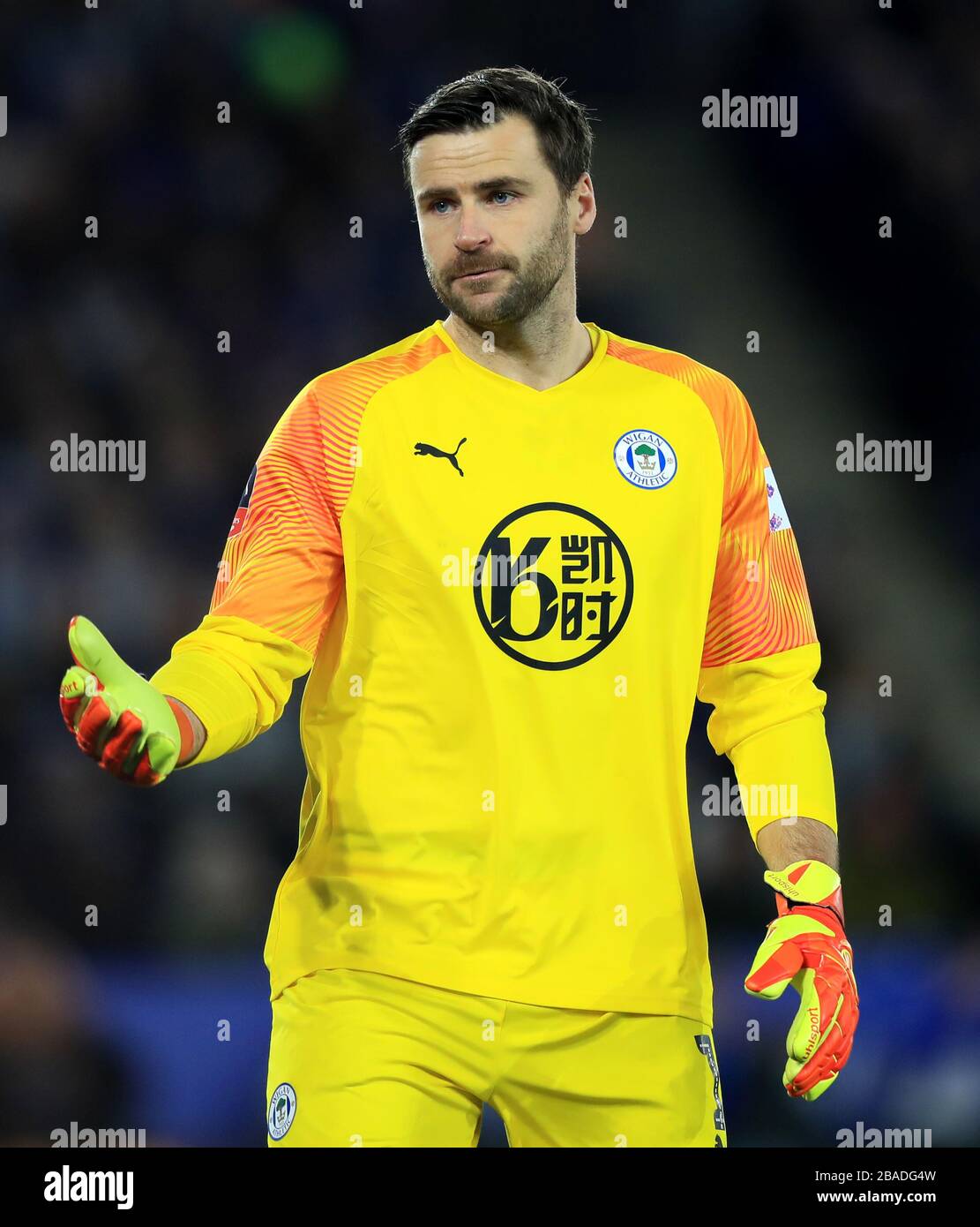 Wigan Athletic goalkeeper David Marshall Stock Photo