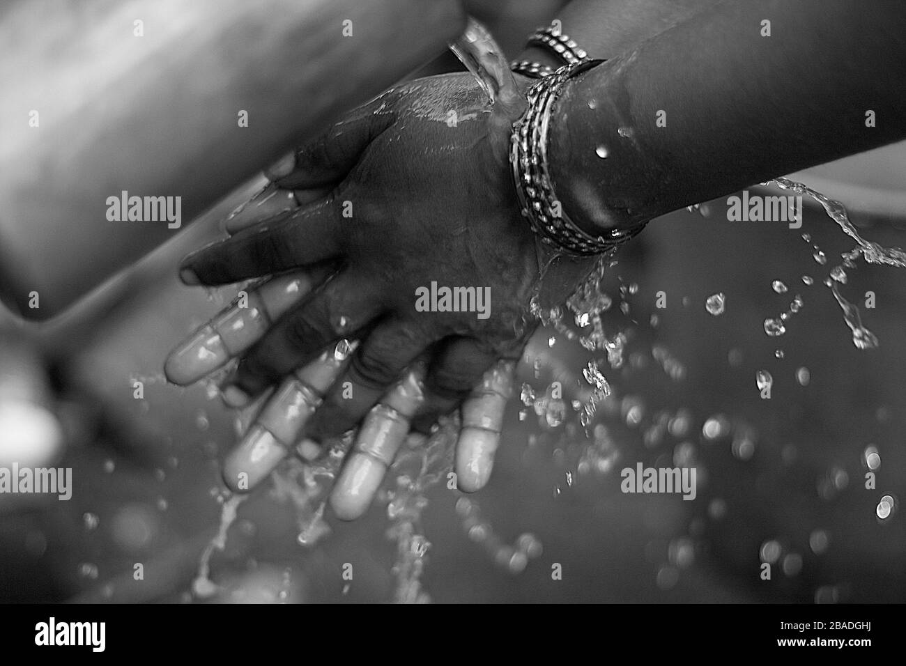 Covid19 hand washing Black and White Stock Photos & Images - Alamy