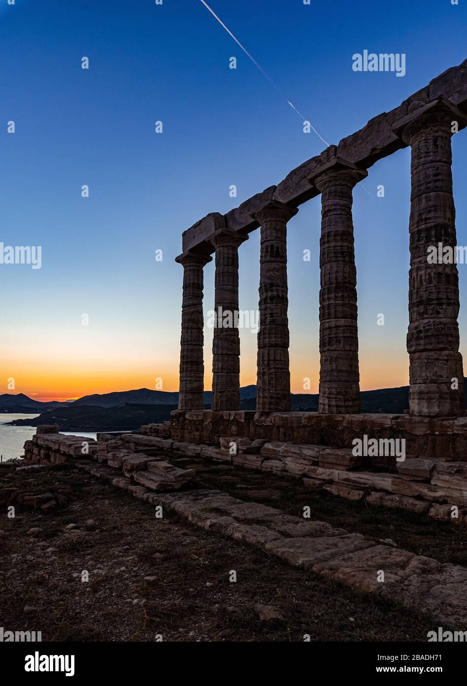 Cape Sounio, Temple of Poseidon Stock Photo - Alamy