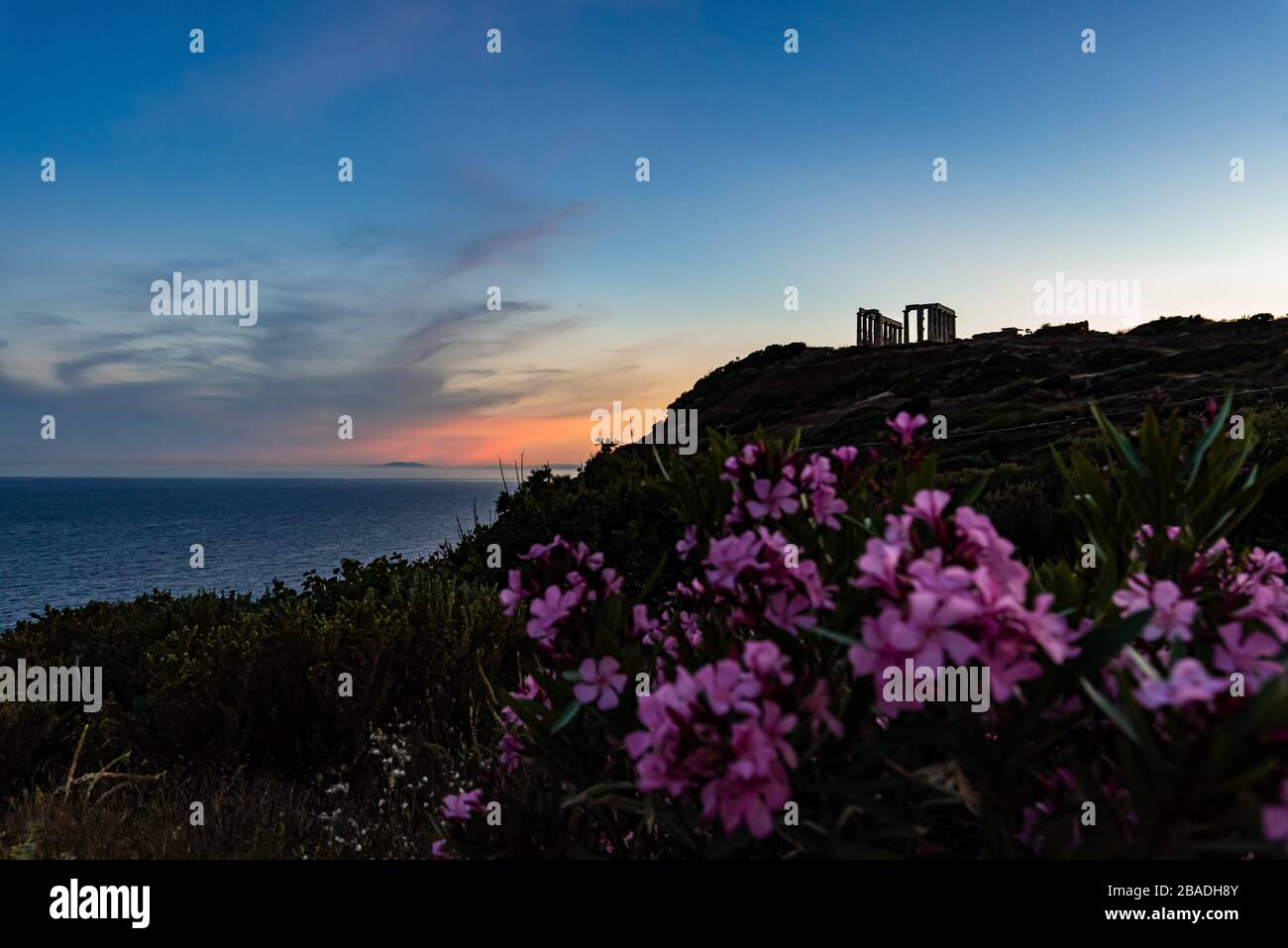Cape Sounio, Temple of Poseidon Stock Photo - Alamy