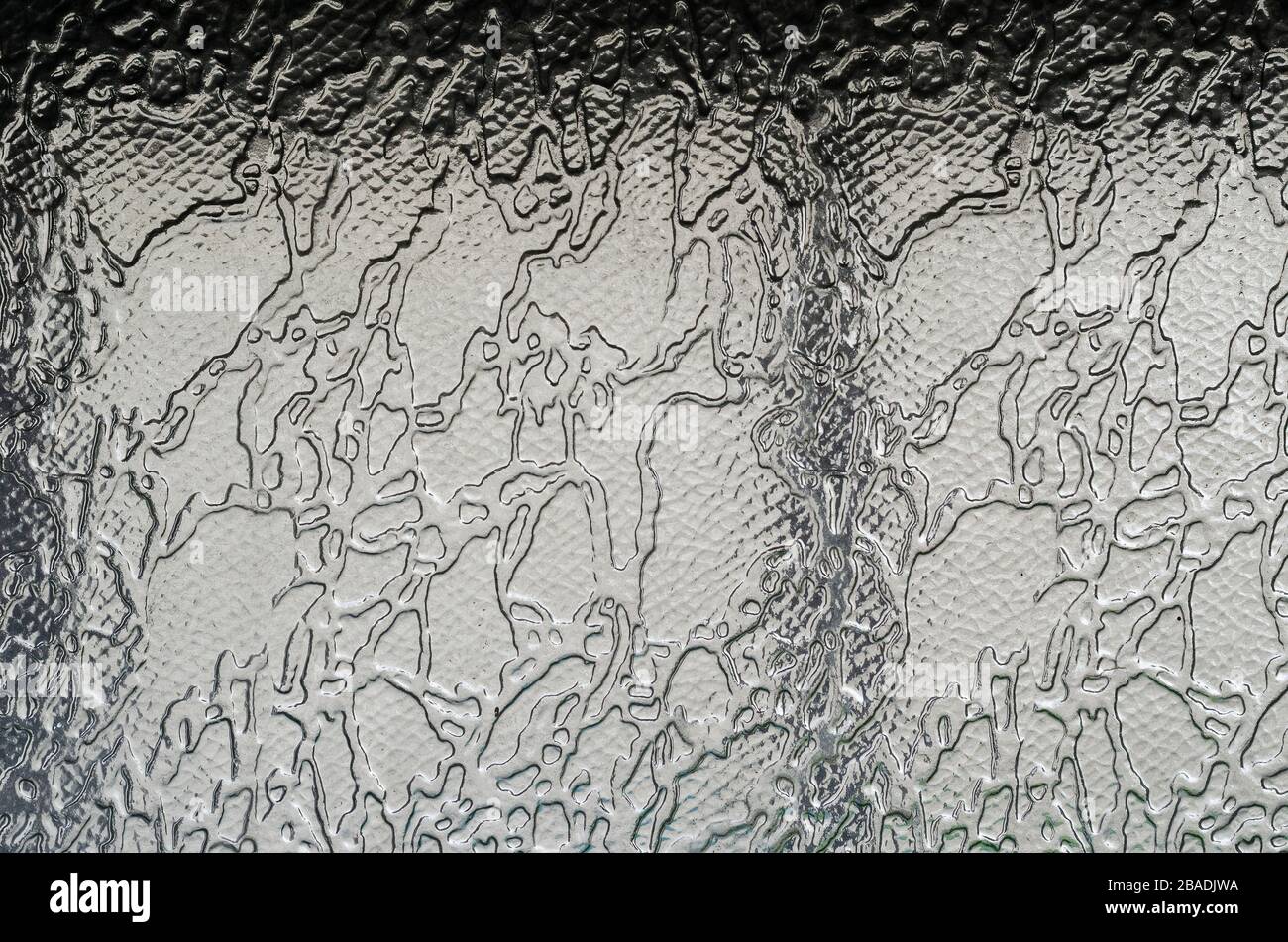 Details and texture of patterned glass. Transparent multitask ...