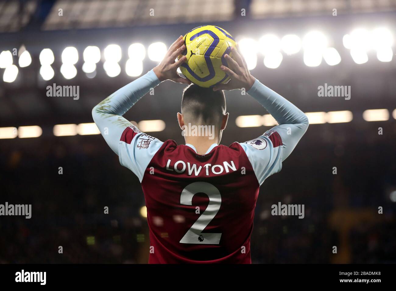 Burnley's Matthew Lowton throws in the ball Stock Photo