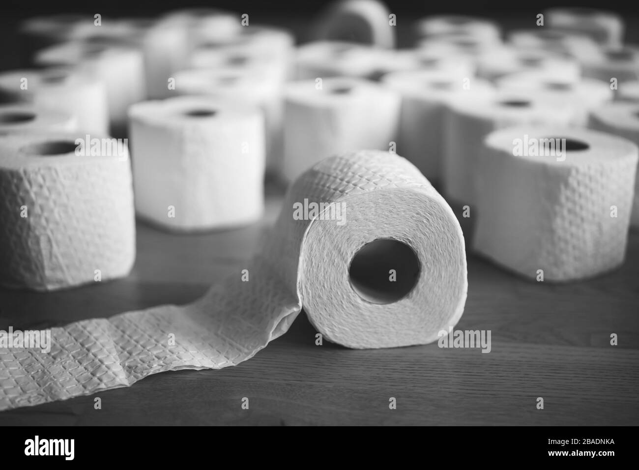 Empty toilet paper dispenser Black and White Stock Photos & Images Alamy